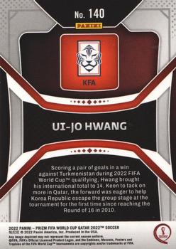 2022 Panini Prizm World Cup #140 Ui-jo Hwang Back