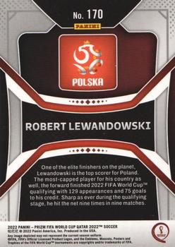 2022 Panini Prizm World Cup #170 Robert Lewandowski Back