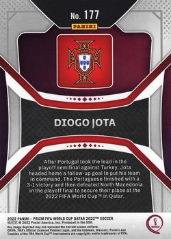 2022 Panini Prizm World Cup #177 Diogo Jota Back