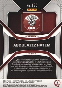 2022 Panini Prizm World Cup #185 Abdulaziz Hatem Back