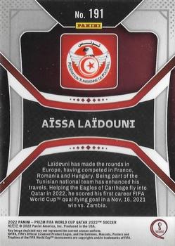 2022 Panini Prizm World Cup #191 Aissa Laidouni Back