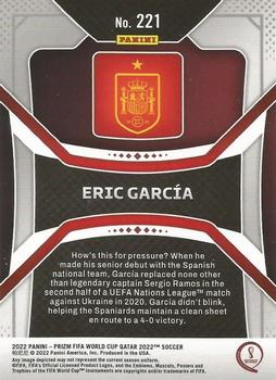 2022 Panini Prizm World Cup #221 Eric Garcia Back