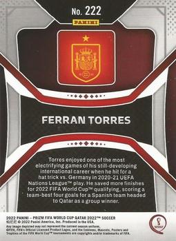 2022 Panini Prizm World Cup #222 Ferran Torres Back