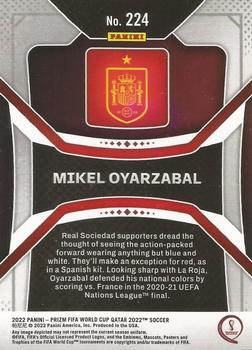 2022 Panini Prizm World Cup #224 Mikel Oyarzabal Back