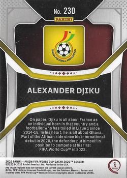 2022 Panini Prizm World Cup #230 Alexander Djiku Back