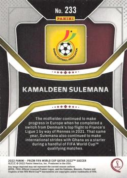 2022 Panini Prizm World Cup #233 Kamaldeen Sulemana Back