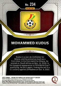 2022 Panini Prizm FIFA World Cup Qatar #234 Mohammed Kudus Back