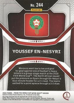 2022 Panini Prizm FIFA World Cup Qatar #244 Youssef En-Nesyri Back