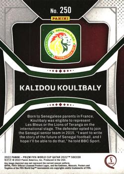 2022 Panini Prizm World Cup #250 Kalidou Koulibaly Back
