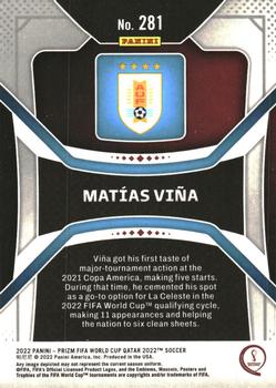 2022 Panini Prizm World Cup #281 Matias Vina Back