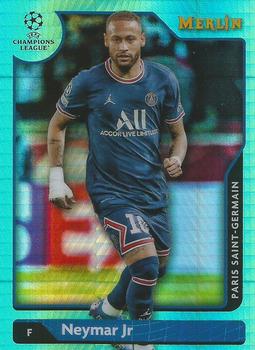 2021-22 Merlin Chrome UEFA Champions League - Aqua Prism Refractor #10 Neymar Jr Front