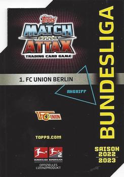 2022-23 Topps Match Attax Bundesliga #70 Sheraldo Becker Back