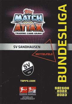 2022-23 Topps Match Attax Bundesliga #431 Janik Bachmann Back