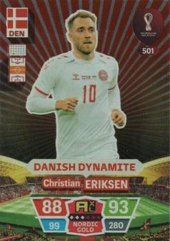 2022 Panini Adrenalyn XL FIFA World Cup Qatar 2022  - Nordic Gold #501 Christian Eriksen Front