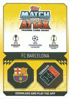 2022-23 Topps Match Attax UEFA Champions League & UEFA Europa League - New Signings #NS7 Raphinha Back