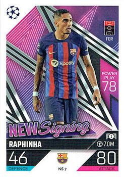 2022-23 Topps Match Attax UEFA Champions League & UEFA Europa League - New Signings #NS7 Raphinha Front