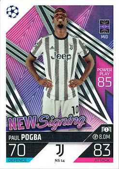 2022-23 Topps Match Attax UEFA Champions League & UEFA Europa League - New Signings #NS14 Paul Pogba Front
