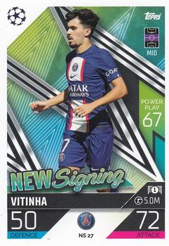 2022-23 Topps Match Attax UEFA Champions League & UEFA Europa League - New Signings #NS27 Vitinha Front