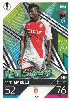 2022-23 Topps Match Attax UEFA Champions League & UEFA Europa League - New Signings #NS32 Breel Embolo Front
