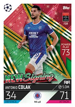 2022-23 Topps Match Attax UEFA Champions League & UEFA Europa League - New Signings #NS48 Antonio Colak Front