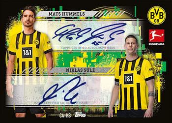 2022-23 Topps Match Attax Bundesliga - Combo Autogramme Green #CA-HS Mats Hummels / Niklas Süle Front