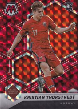 2021-22 Panini Mosaic Road to FIFA World Cup - Mosaic Reactive Red #58 Kristian Thorstvedt Front