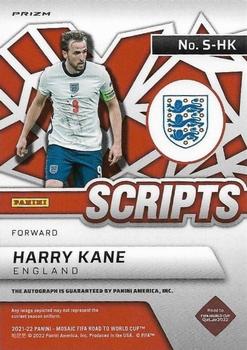 2021-22 Panini Mosaic Road to FIFA World Cup - Scripts Mosaic #S-HK Harry Kane Back