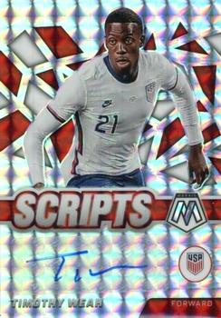 2021-22 Panini Mosaic Road to FIFA World Cup - Scripts Mosaic #S-TWE Timothy Weah Front