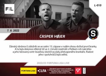 2022-23 SportZoo Live Fortuna:Liga #L-010 Casper Hojer Back
