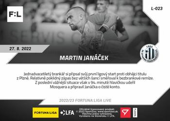 2022-23 SportZoo Live Fortuna:Liga #L-023 Martin Janacek Back
