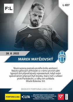2022-23 SportZoo Live Fortuna:Liga #L-027 Marek Matejovsky Back