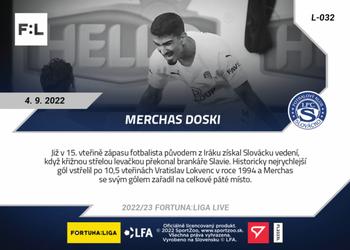 2022-23 SportZoo Live Fortuna:Liga #L-032 Merchas Doski Back
