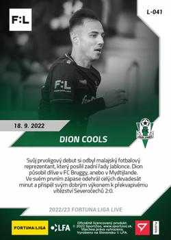 2022-23 SportZoo Live Fortuna:Liga #L-041 Dion Cools Back