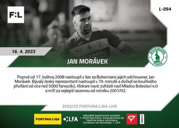 2022-23 SportZoo Live Fortuna:Liga #L-094 Jan Moravek Back