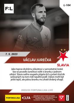 2022-23 SportZoo Live Fortuna:Liga #L-104 Vaclav Jurecka Back