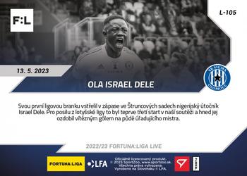 2022-23 SportZoo Live Fortuna:Liga #L-105 Dele Israel Back