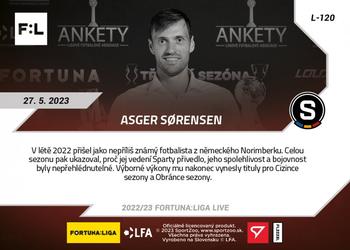 2022-23 SportZoo Live Fortuna:Liga #L-120 Asger Sorensen Back