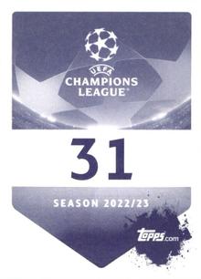 2022-23 Topps UEFA Champions League Sticker Collection #31 Theo Hernández Back