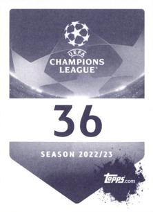 2022-23 Topps UEFA Champions League Sticker Collection #36 Sandro Tonali Back