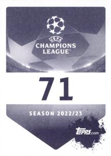 2022-23 Topps UEFA Champions League Sticker Collection #71 Marcos Llorente Back