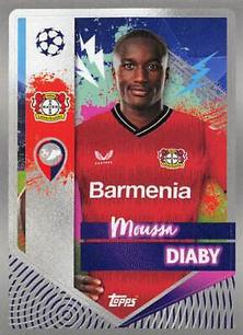 2022-23 Topps UEFA Champions League Sticker Collection #93 Moussa Diaby Front