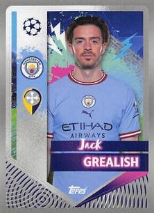 2022-23 Topps UEFA Champions League Sticker Collection #322 Jack Grealish Front