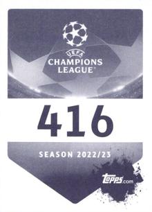 2022-23 Topps UEFA Champions League Sticker Collection #416 Thomas Delaney Back