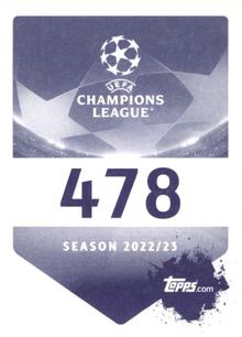 2022-23 Topps UEFA Champions League Sticker Collection #478 Riyad Mahrez Back