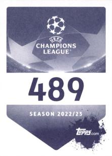 2022-23 Topps UEFA Champions League Sticker Collection #489 Edin Džeko Back