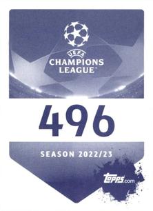 2022-23 Topps UEFA Champions League Sticker Collection #496 Thibaut Courtois Back