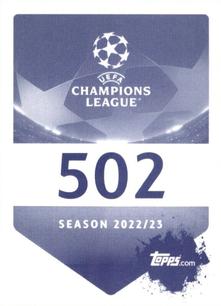 2022-23 Topps UEFA Champions League Sticker Collection #502 Leroy Sané Back