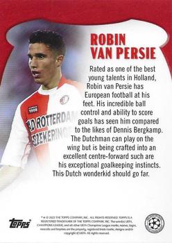 2022-23 Topps The Lost Rookie Cards #NNO Robin van Persie Back