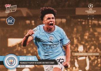 2022-23 Topps Now UEFA Champions League - Gold #062 Rico Lewis Front