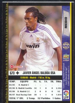 2007-08 Mundicromo Sport S.L. Las fichas de la Liga #573 Balboa Back